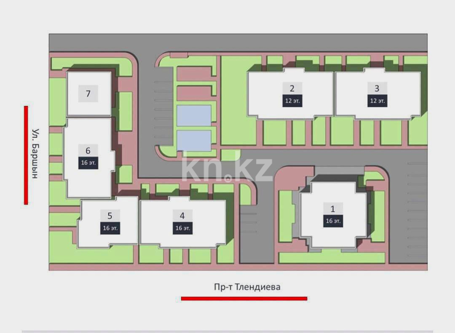 Продажа 1-комнатной квартиры, 29 м², пр. Тлендиева, дом  52 в Астане - фото 7