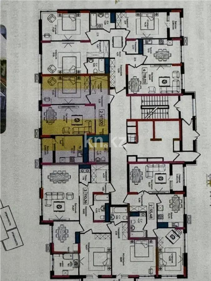 Продажа 2-комнатной квартиры, 67 м², ул. Анет баба, дом  4 - Продажа квартир в Астане без посредников с фото фото 1 из 1