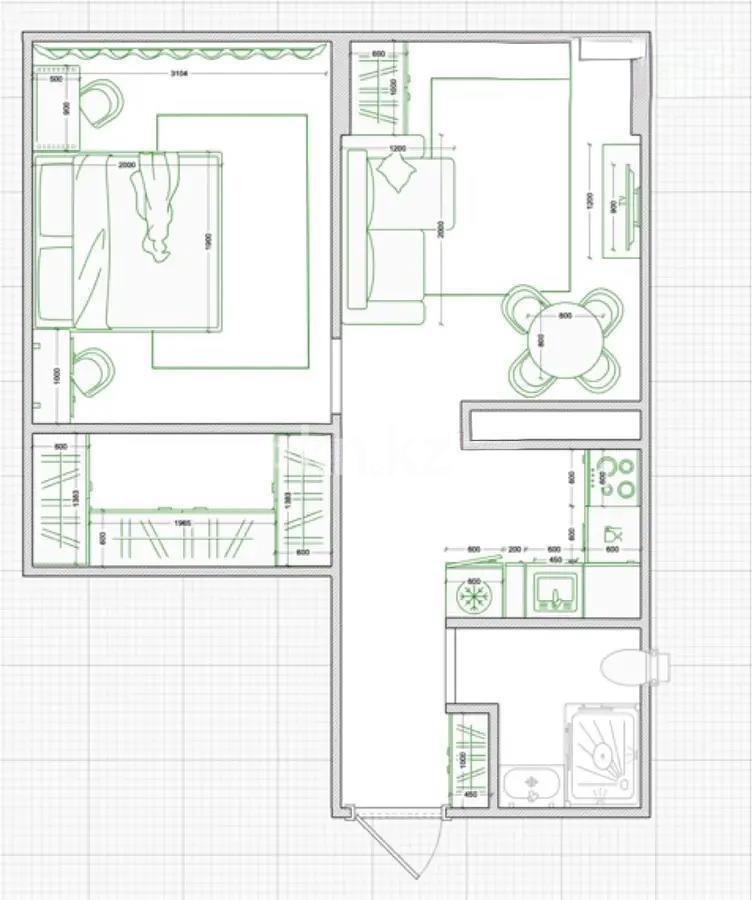 Продажа 2-комнатной квартиры, 42 м², пр. Райымбека, дом  210/1 стр - Продажа  двухкомнатных квартир в новостройках Алматы без посредников с фото фото 2 из 2