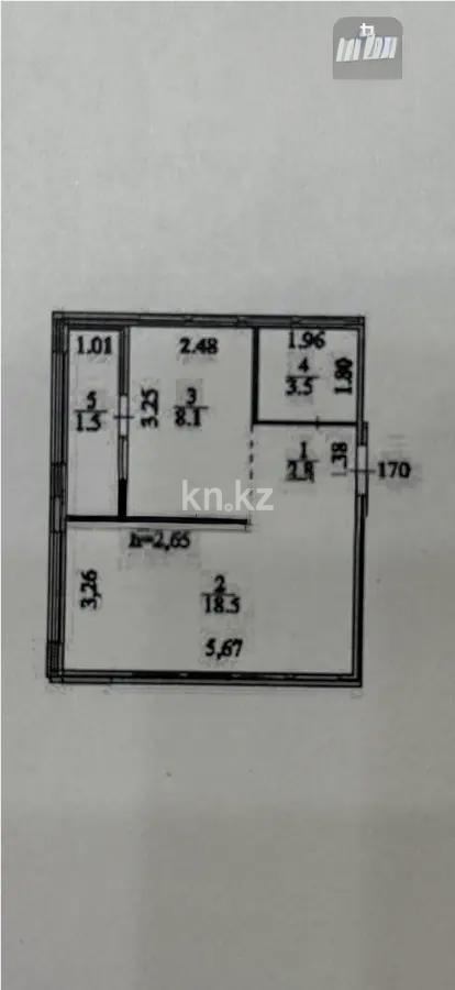 Продажа 1-комнатной квартиры, 35 м², ул. Е-915, дом  9 в Астане - фото 2