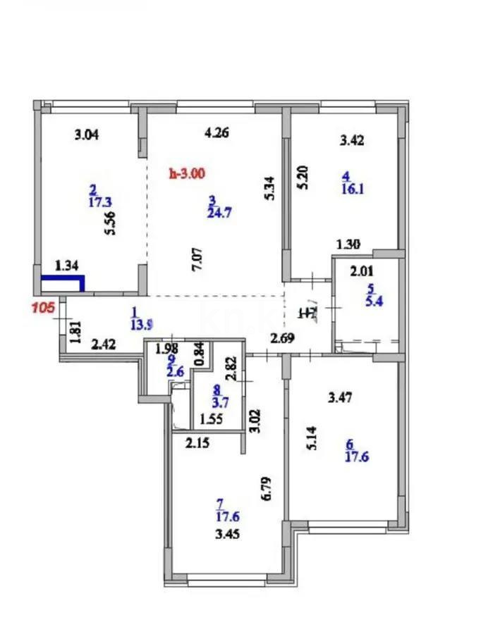 Продажа 4-комнатной квартиры, 118.9 м² - Продажа четырехкомнатных квартир от собственников в Астане - страница 11 фото 1 из 1
