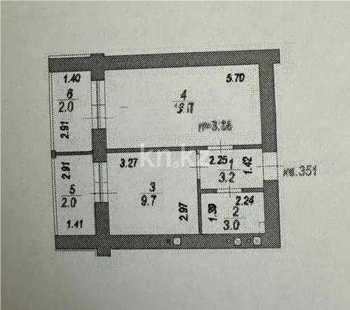 Продажа 1-комнатной квартиры, 36.6 м² - Продажа квартир в Казахстане - страница 8 фото 1 из 1