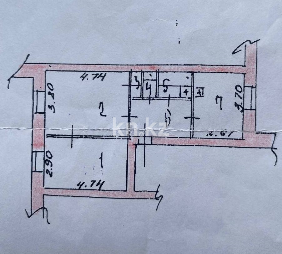 Продажа 2-комнатной квартиры, 54.1 м², пр. Назарбаева, дом  66 - Продажа  двухкомнатных квартир в Усть-Каменогорске фото 11 из 12