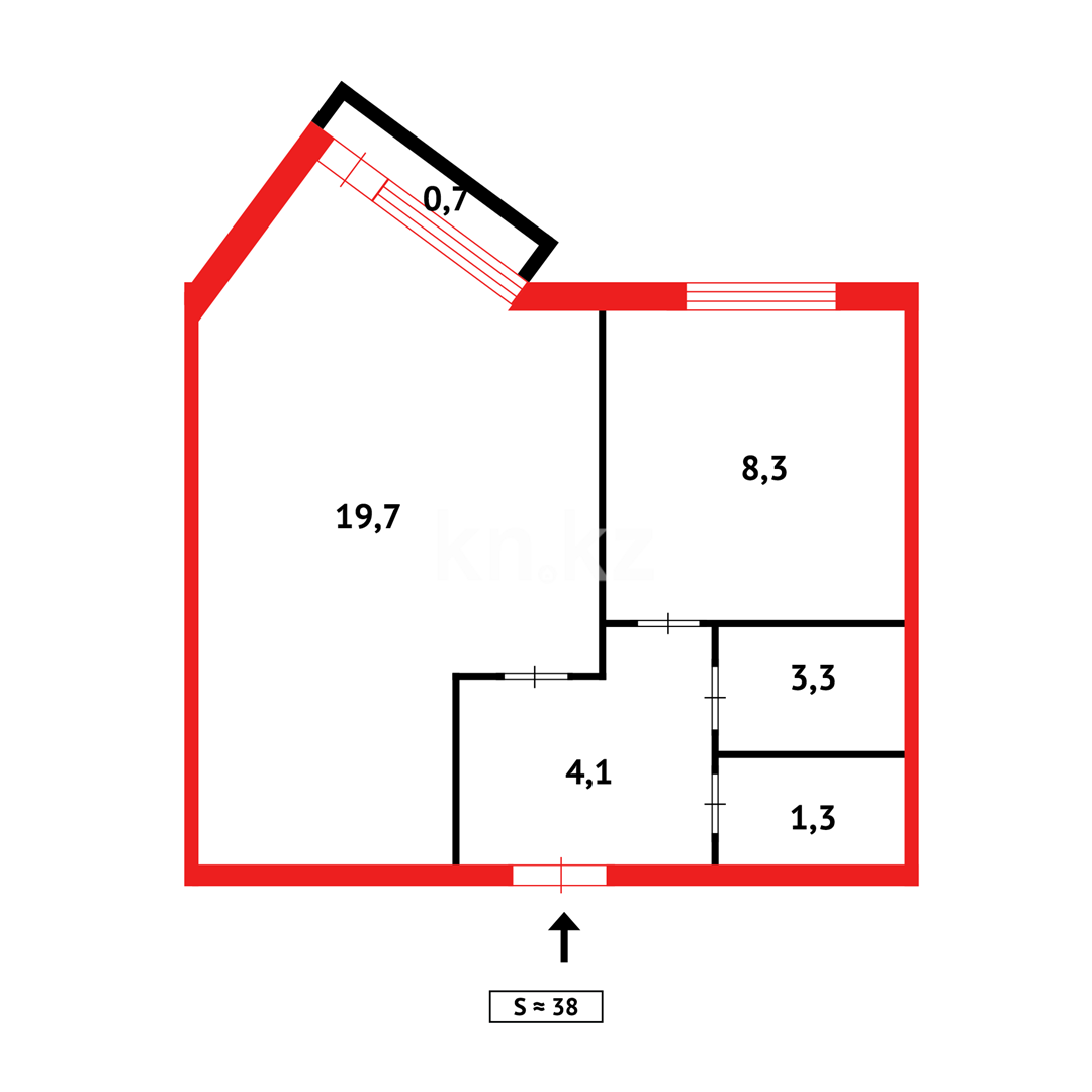 Продажа 1-комнатной квартиры, 37 м² - Продажа квартир в Караганде фото 17 из 17