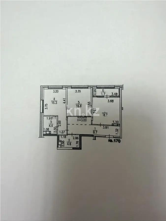 Продажа 2-комнатной квартиры, 66 м² в Алматы