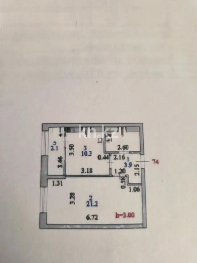 Продажа 1-комнатной квартиры, 42 м², ул. Бухар жырау, дом  12/2 в Астане - фото 4