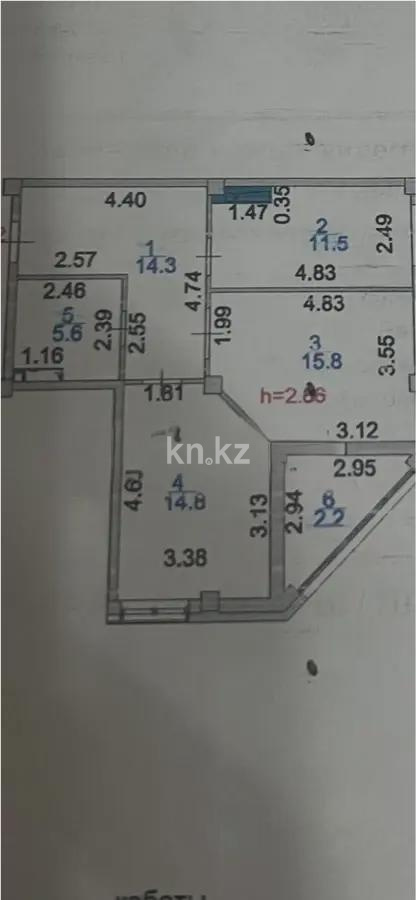 Продажа 2-комнатной квартиры, 66 м² - Продажа  двухкомнатных квартир в новостройках Астаны с фото - страница 82 фото 5 из 5