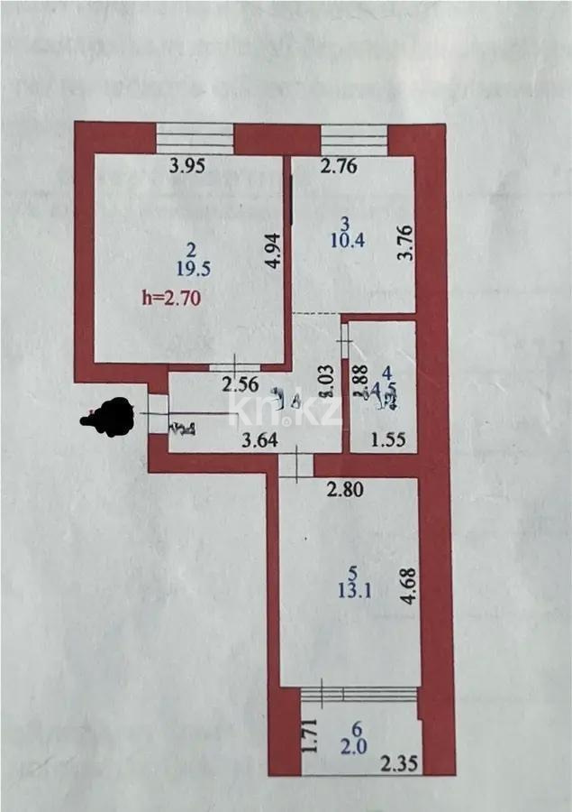 Продажа 2-комнатной квартиры, 57.1 м², ул. Иле, дом  30/2 - Продажа квартир в Астане фото 1 из 1