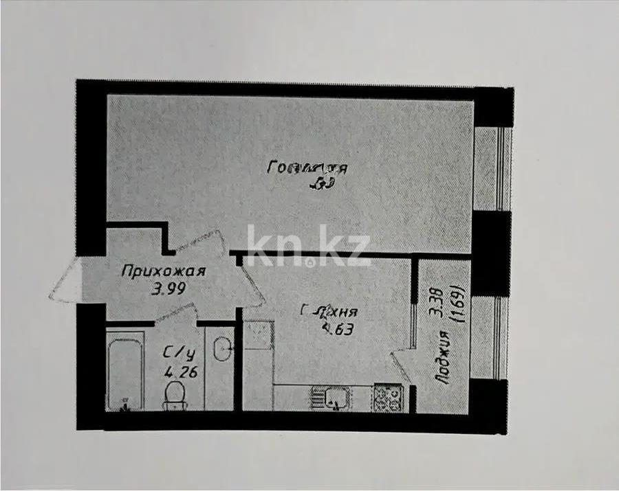 Продажа 1-комнатной квартиры, 42 м² в Астане