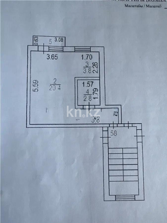 Продажа 1-комнатной квартиры, 31 м² в Шахтинске