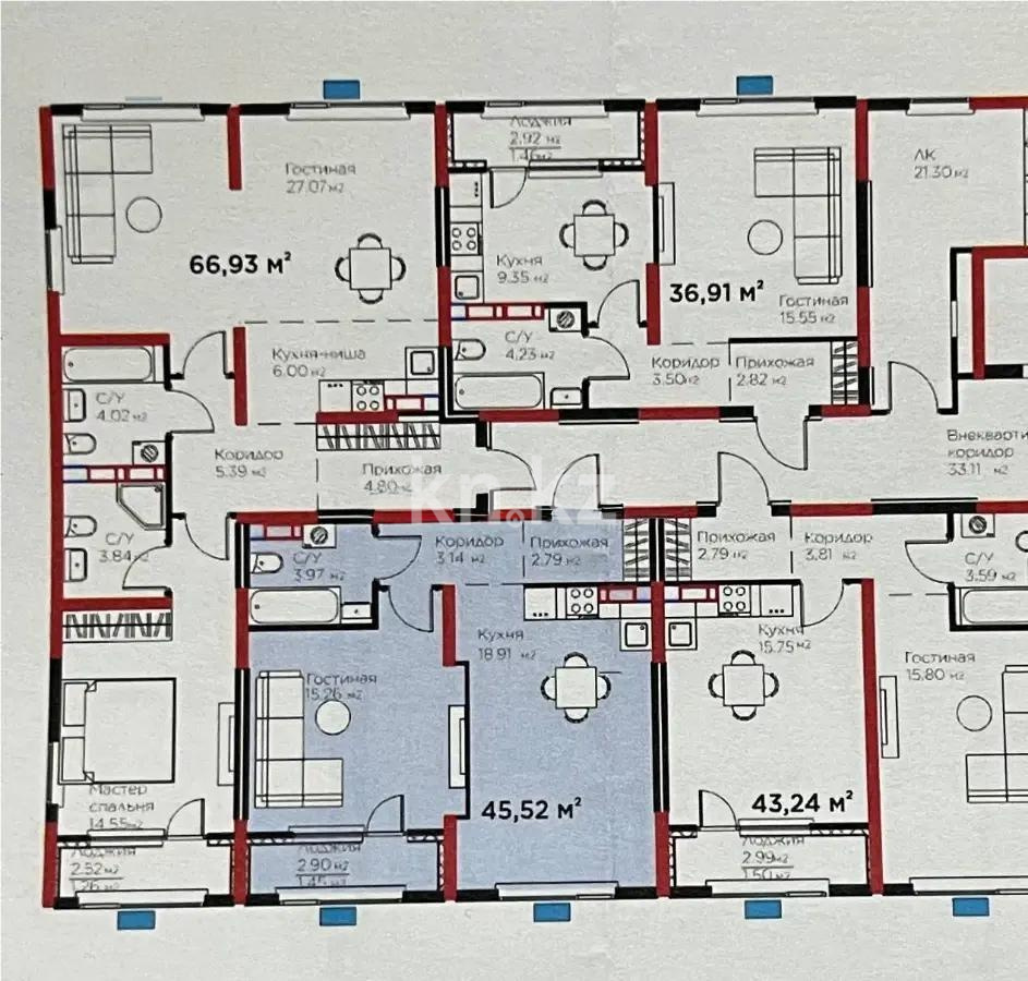 Продажа 1-комнатной квартиры, 46 м² - Продажа квартир от собственников в Алматы - страница 20 фото 1 из 1