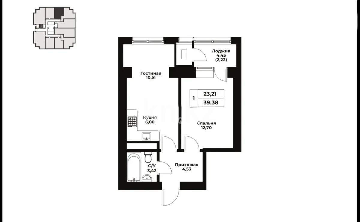 Продажа 1-комнатной квартиры, 43 м², пр. Серкебаева, дом  146 в Алматы - фото 2