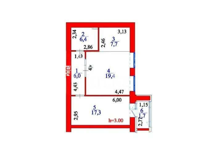 Продажа 2-комнатной квартиры, 58.5 м² - Продажа квартир в новостройках Астаны с фото - страница 17 фото 1 из 1