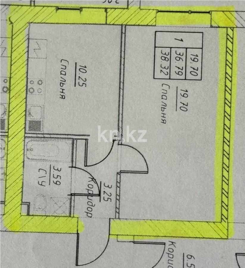 Продажа 2-комнатной квартиры, 45 м², ул. Нажимеденова, дом  52б в Астане - фото 4