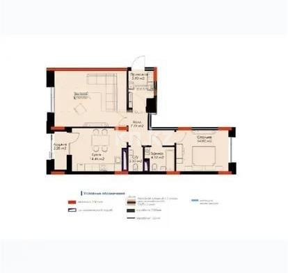 Продажа 2-комнатной квартиры, 78 м², ул. Толе би, дом  50 - Продажа квартир в новостройках Астаны фото 7 из 7