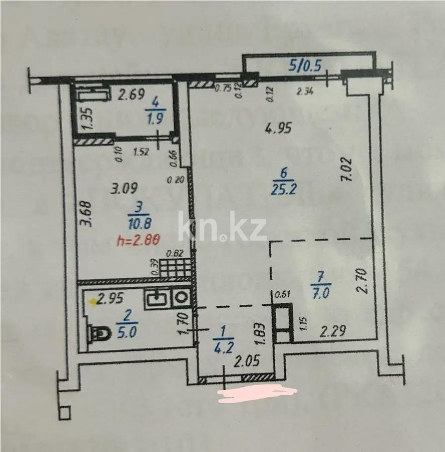 Продажа 2-комнатной квартиры, 55 м², пр. Серкебаева, дом  91 - Продажа квартир в новостройках Алматы без посредников фото 1 из 1