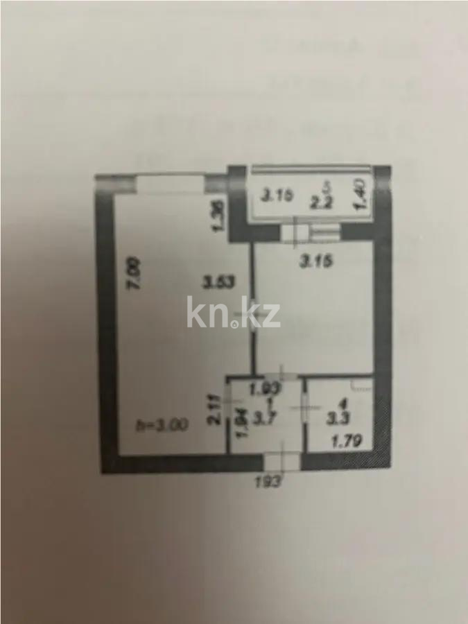 Продажа 1-комнатной квартиры, 43 м², ул. А-52, дом  8/1 в Астане