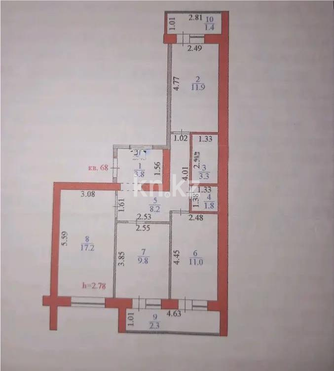 Продажа 3-комнатной квартиры, 76 м² в Астане - фото 6