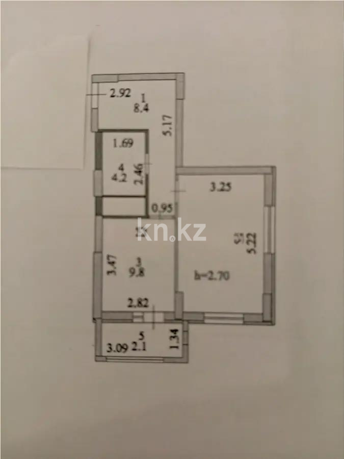 Продажа 1-комнатной квартиры, 41 м², ул. Косшыгулулы, дом  4 - Продажа  однокомнатных квартир в Астане фото 1 из 1