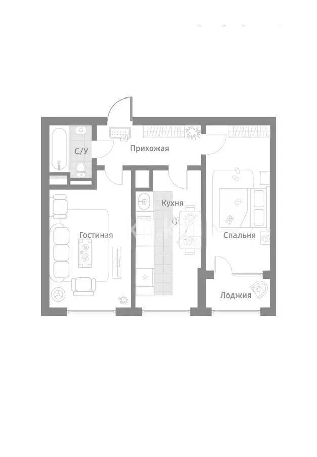 Продажа 2-комнатной квартиры, 65 м², ул. Муратбаева, дом  14 - Продажа  двухкомнатных квартир в новостройках Алматы без посредников фото 1 из 1