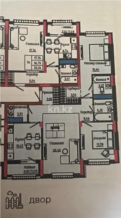 Продажа 3-комнатной квартиры, 87 м² в Астане - фото 3