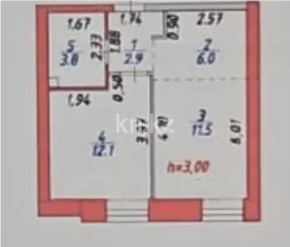 Продажа 2-комнатной квартиры, 36.3 м², пр. Тауелсыздык, дом  25/2 в Астане