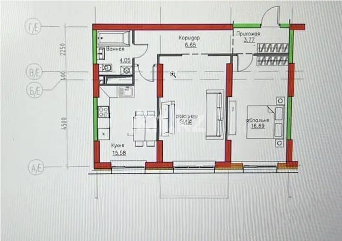 Продажа 2-комнатной квартиры, 65.5 м² - Продажа и аренда недвижимости в Алматы фото 1 из 1
