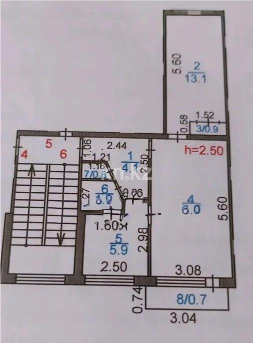 Продажа 2-комнатной квартиры, 47 м² - Продажа квартир от собственников в Караганде фото 5 из 5