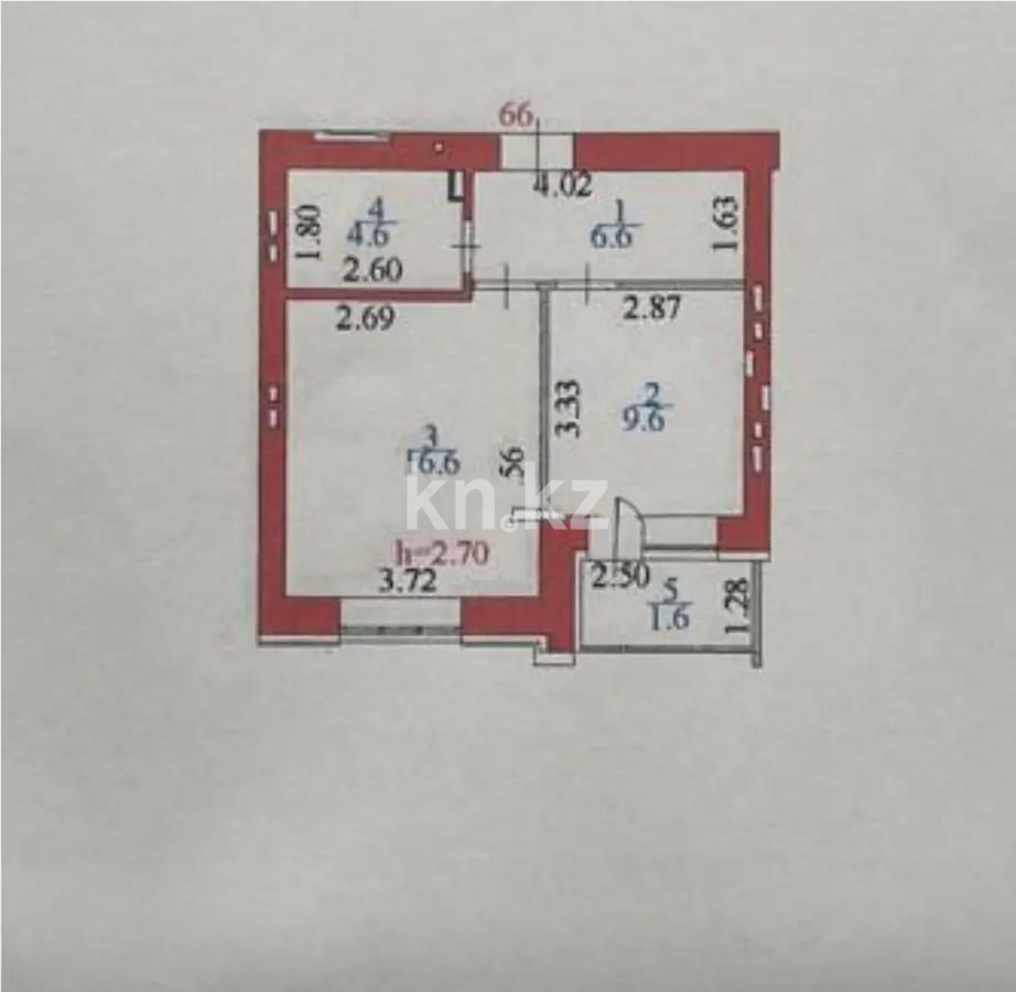 Продажа 1-комнатной квартиры, 39 м² - Продажа однокомнатных квартир в Астане - страница 6 фото 4 из 4
