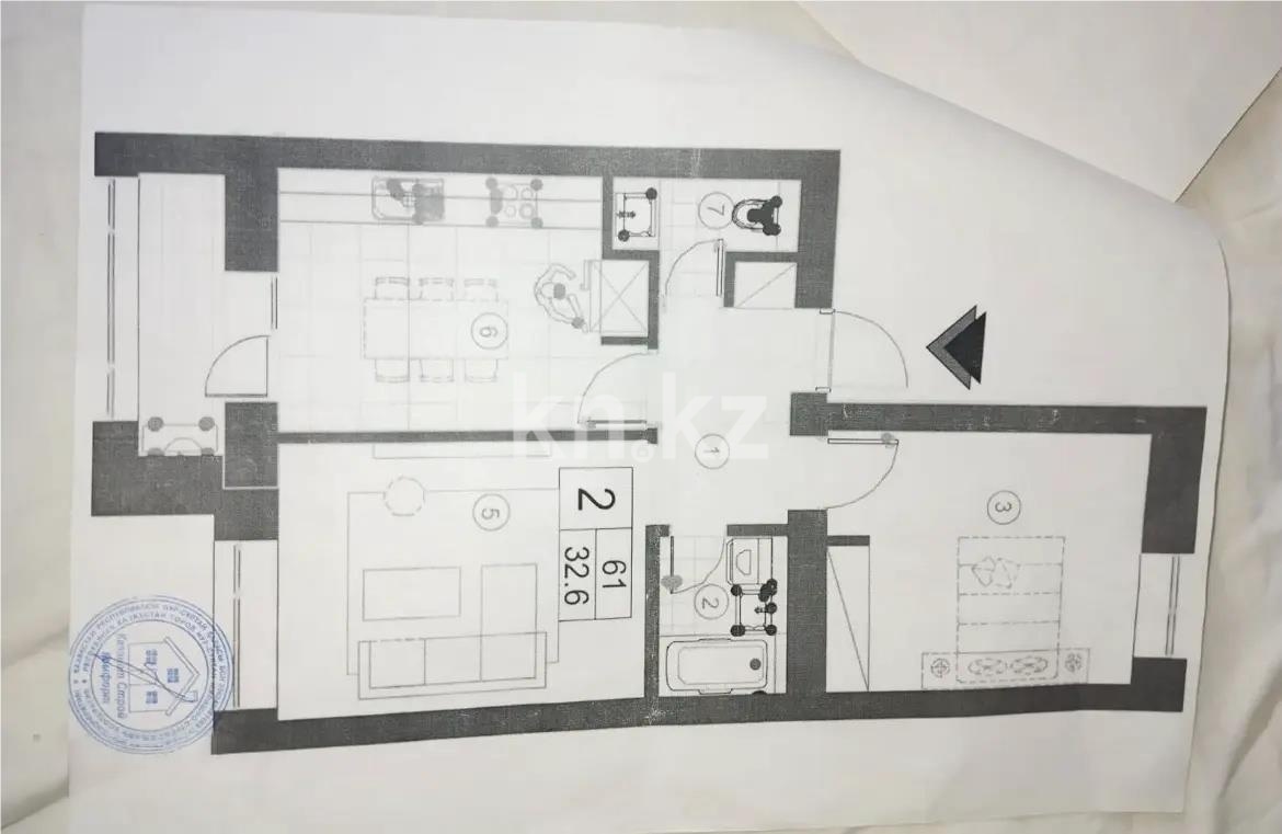 Продажа 2-комнатной квартиры, 61 м² в Астане - фото 5