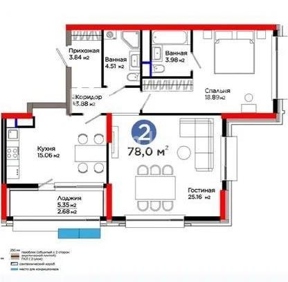 Продажа 2-комнатной квартиры, 78 м², ул. Рыскулова, дом  3 - Продажа квартир в новостройках Астаны без посредников с фото фото 1 из 1
