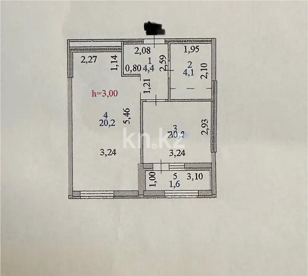Продажа 2-комнатной квартиры, 40 м², ул. Нажимеденова, дом  29/3 - Продажа  двухкомнатных квартир в Астане с фото фото 6 из 6