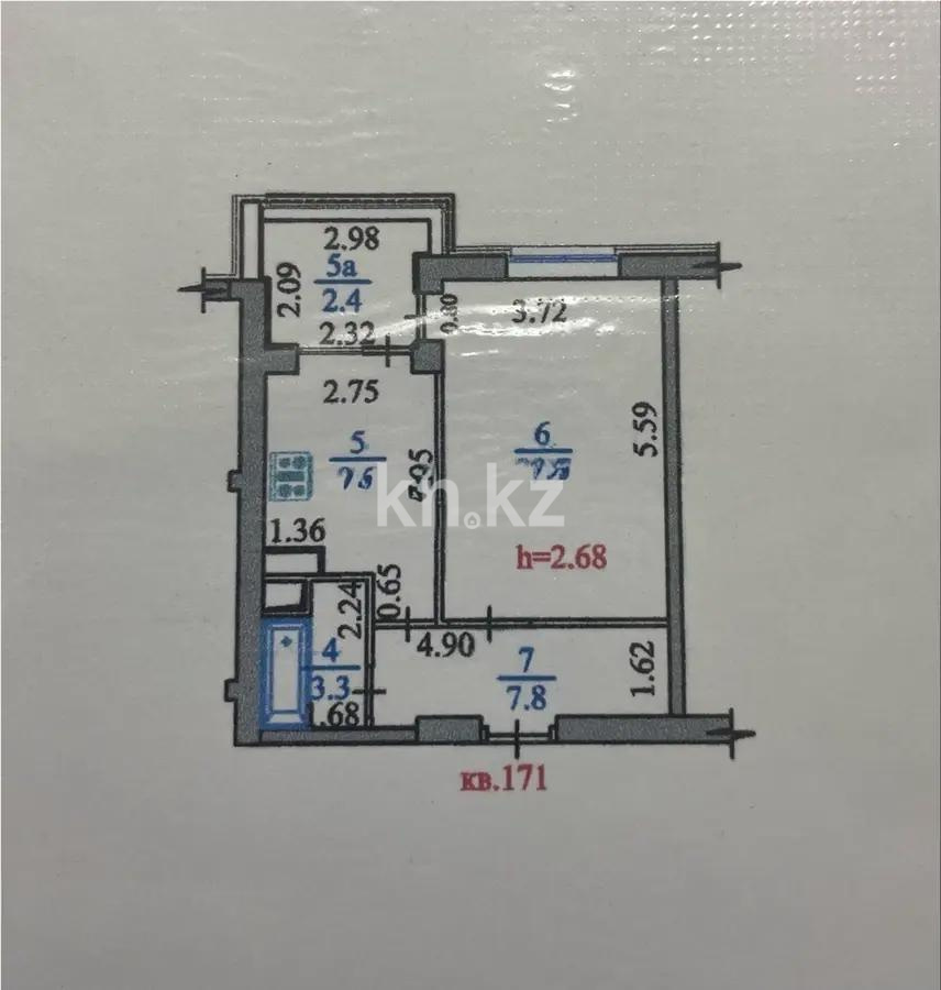 Продажа 1-комнатной квартиры, 45 м², мкр-н Мамыр-1, дом  29 в Алматы - фото 6