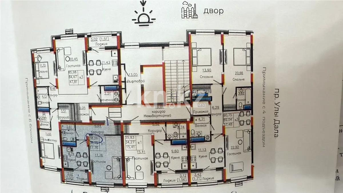 Продажа 1-комнатной квартиры, 38 м², пр. Улы Дала, дом  28 стр в Астане