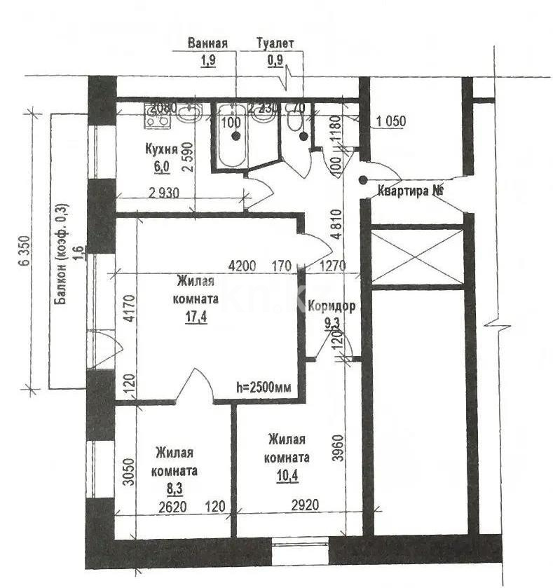 Продажа 3-комнатной квартиры, 54 м² в Темиртау - фото 8