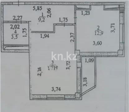 Продажа 2-комнатной квартиры, 46 м², ул. Айтматова, дом  29 в Астане - фото 5