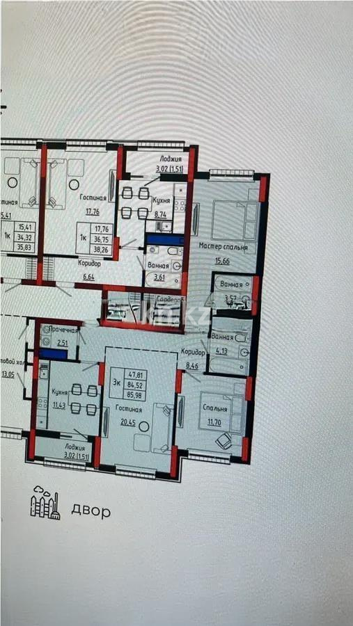 Продажа 3-комнатной квартиры, 90 м² в Астане
