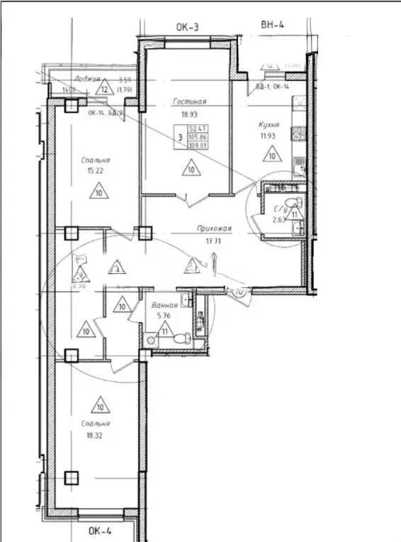 Продажа 3-комнатной квартиры, 111.1 м², ул. Бухар жырау, дом  32 в Астане - фото 4