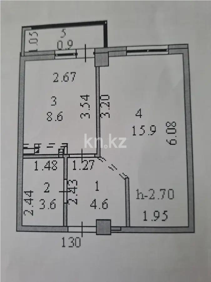 Продажа 1-комнатной квартиры, 34 м² в Астане - фото 4