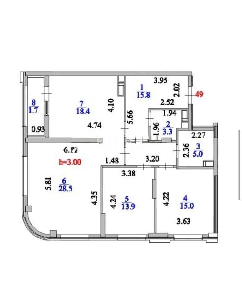 Продажа 3-комнатной квартиры, 105 м² в Астане - фото 8