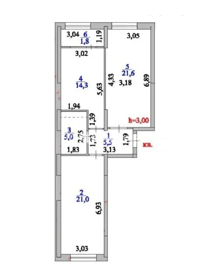 Продажа 2-комнатной квартиры, 69.2 м² в Астане - фото 4