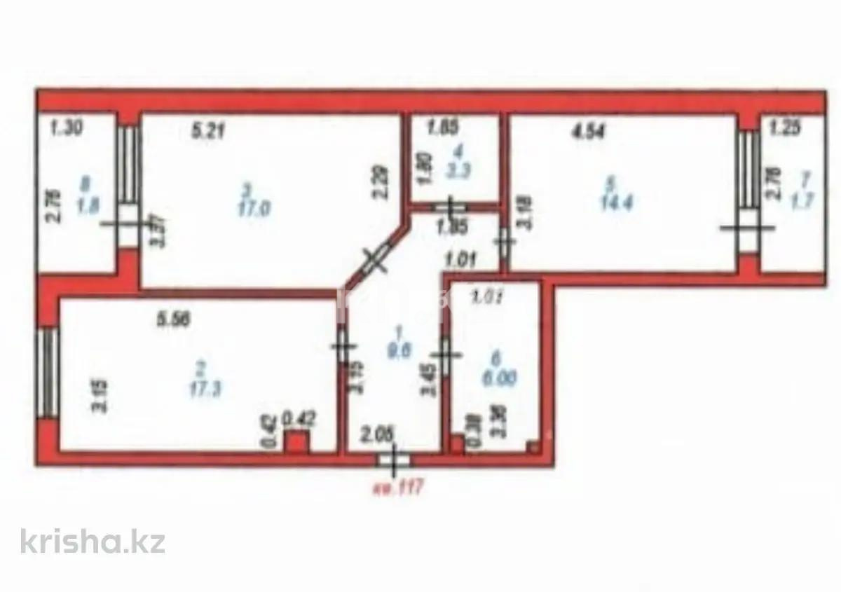 Продажа 2-комнатной квартиры, 72 м² - Продажа квартир в р-не Сарыарка Астаны - страница 3 фото 4 из 4