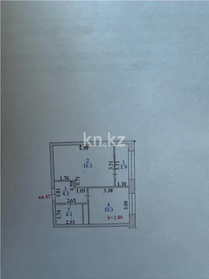 Продажа 1-комнатной квартиры, 36.6 м², ул. Туркестан, дом  115 - Продажа квартир в Алматы без посредников фото 1 из 1