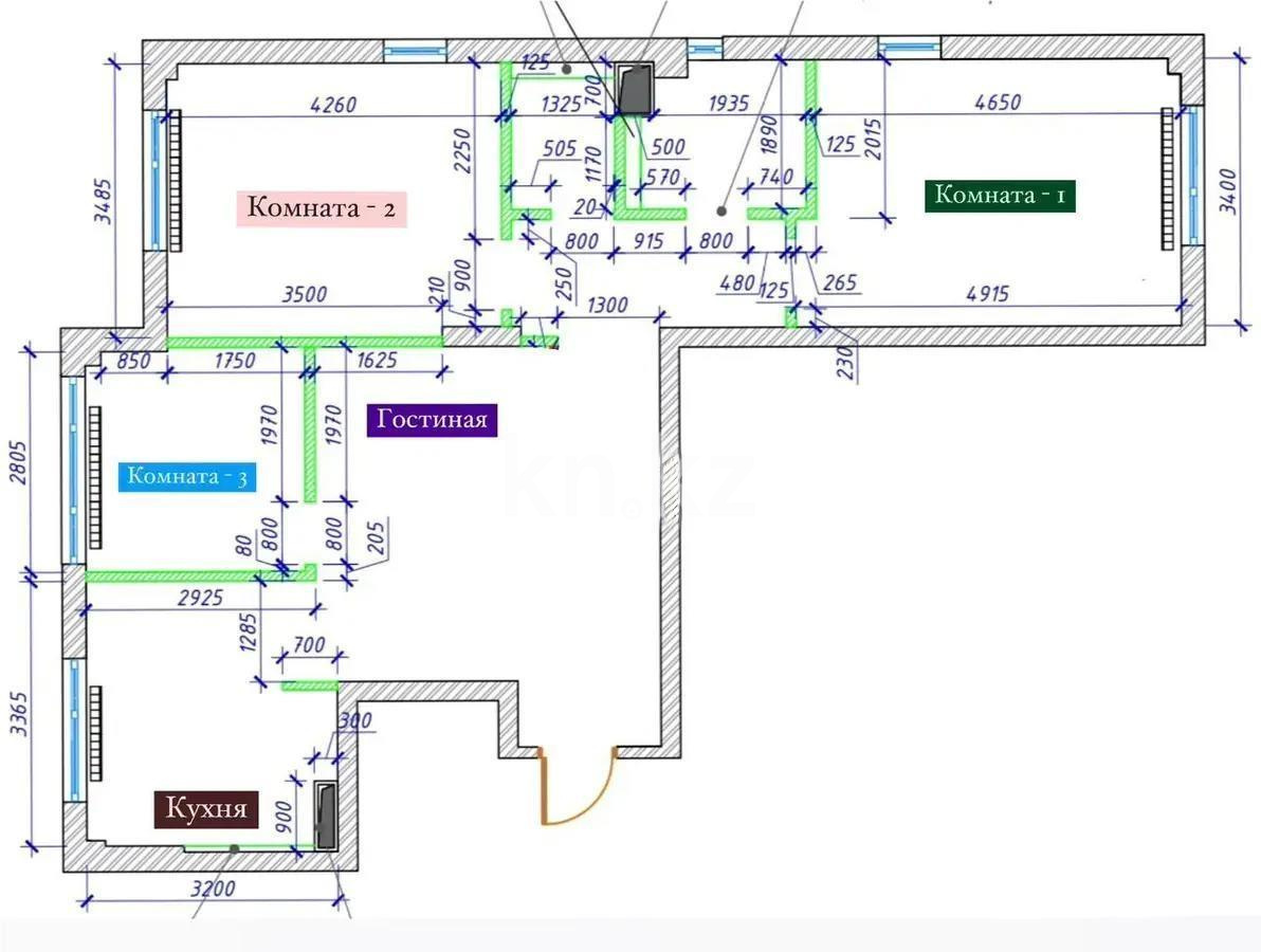 Продажа 3-комнатной квартиры, 85 м² - Продажа  трехкомнатных квартир в новостройках Алматы с фото - страница 9 фото 6 из 6