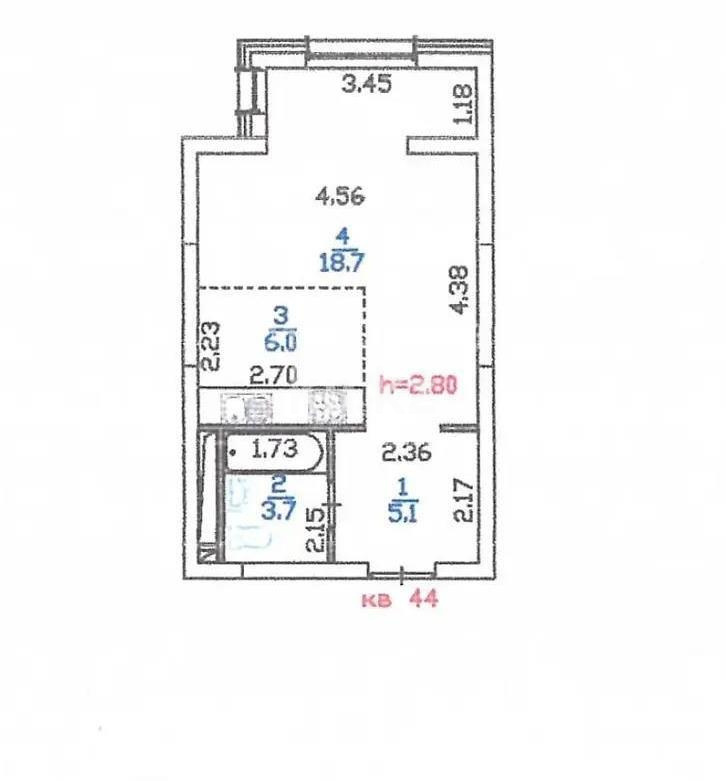 Продажа 1-комнатной квартиры, 33.5 м² в Алматы - фото 6