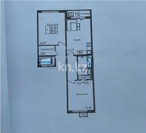 Продажа 2-комнатной квартиры, 70 м² - Недвижимость в Казахстане - страница 31 фото 1 из 1
