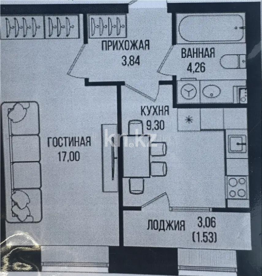 Продажа 1-комнатной квартиры, 35.5 м², ул. Серкебаева, дом  49 в Астане - фото 4
