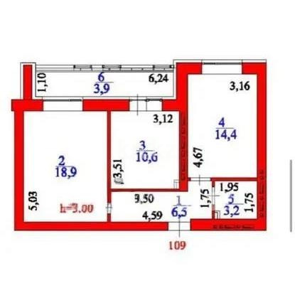Продажа 2-комнатной квартиры, 58 м² в Астане