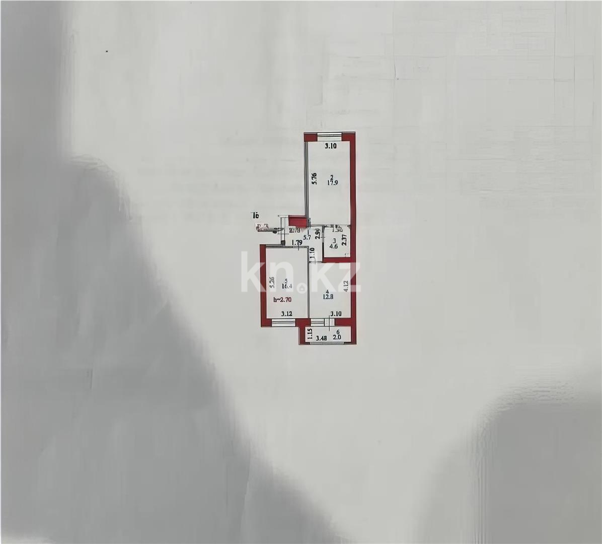 Продажа 2-комнатной квартиры, 60 м² в Астане