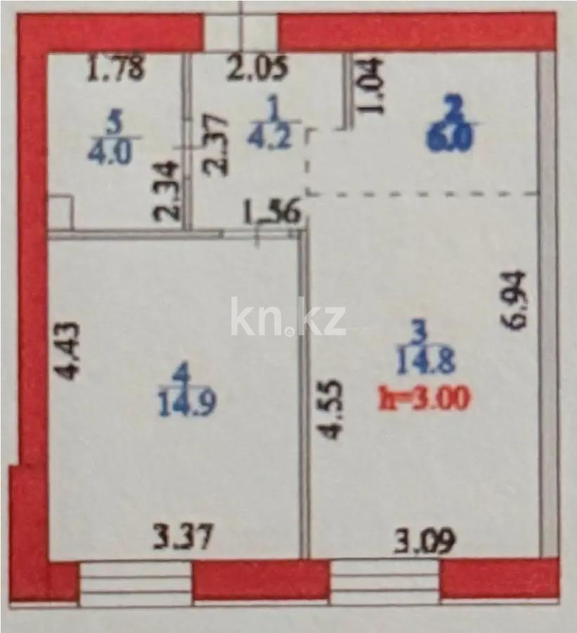 Продажа 2-комнатной квартиры, 44 м² в Астане - фото 5